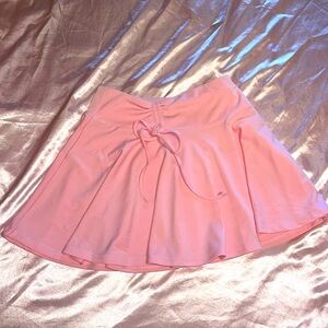 Pink mini skirt